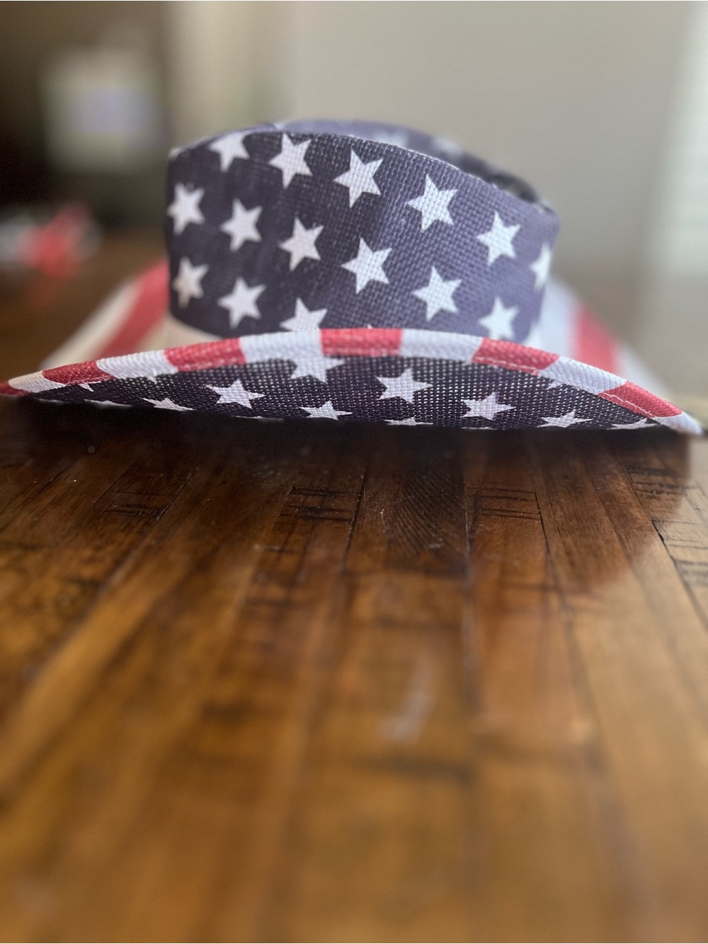 4TH OF JULY American Flag Cowboy Hat - Red, White & Blue - Picture 4 of 7